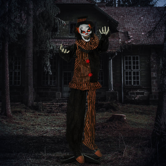 170cm Animated Circus Clown with Glowing Eyes – image 2 of 9
