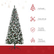 6ft pencil tree with berries and pine cones – image 4