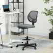 Vinsetto Ergonomic Mesh Standing Desk Chair with Adjustable Footrest Ring and Seat Height Charcoal Grey – view 2