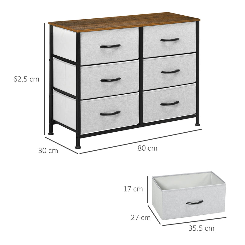 6-drawer fabric chest – image 3