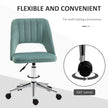 Scallop-back velvet desk chair – image 6