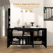 Black gloss hairpin sideboard – image 5