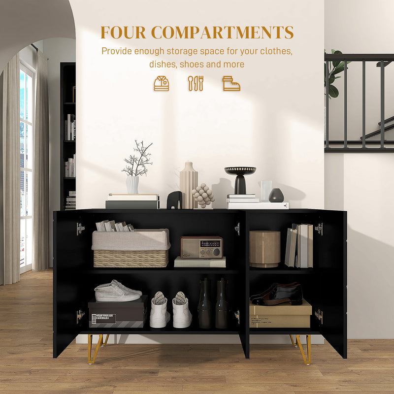 Black gloss hairpin sideboard – image 5
