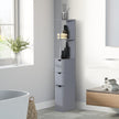 Slim grey bathroom cabinet – image 2