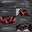 Racing gaming chair with footrest – image 7