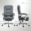 HOMCOM Six-Point Office Massage Chair, with Heat - Grey – view 3