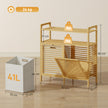 Double tilt-out bamboo laundry cabinet – image 3