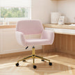 HOMCOM Faux Fur Rabbit Chair - Light Pink – view 9
