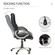 High-back faux leather office chair – image 5