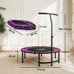Pink mini fitness trampoline – image 3