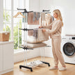 Folding clothes drying rack – image 8