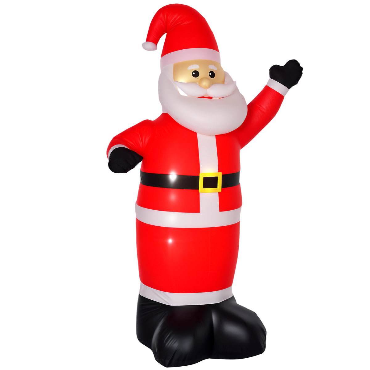 8ft Waving Santa Christmas Inflatable on a white background