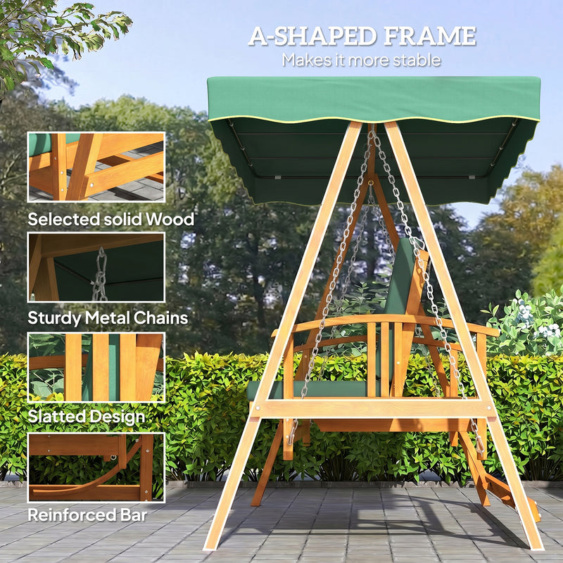 2-in-1 wooden swing seat – image 6