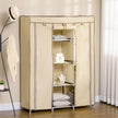 125 cm beige fabric wardrobe – image 7