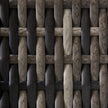 Deep grey rattan corner sofa chair – image 10