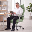 HOMCOM Executive Office Chair, PU Big and Tall Office Chair 180 kg with Wide Seat, Reclining, Lumbar Support, Light – view 8
