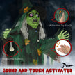 183cm Animated Witch with Glowing Eyes, Heart & Sound – image 6 of 9