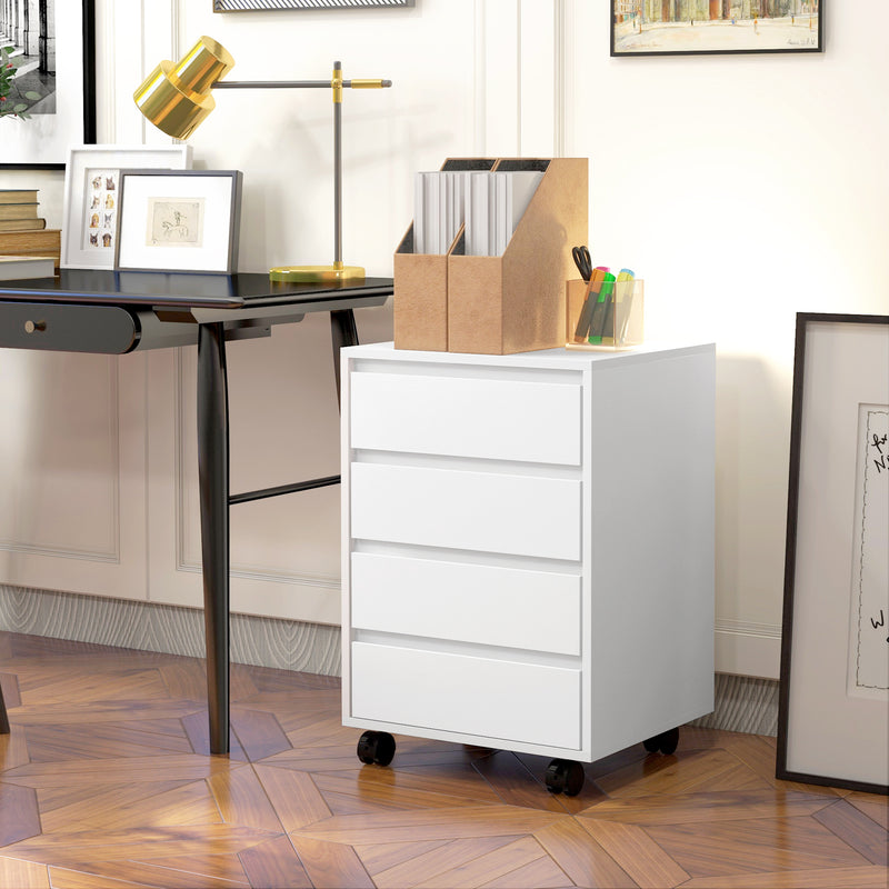 White 4-drawer filing cabinet – image 10