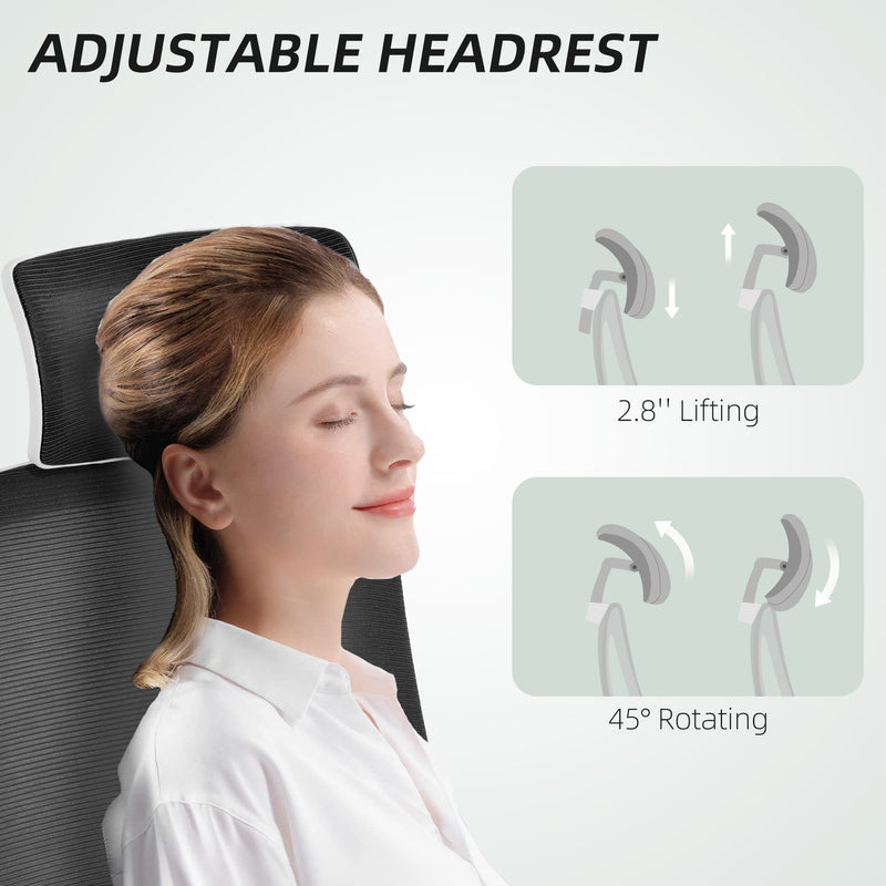 HOMCOM Multi-Adjust Office Chair - Black – view 6