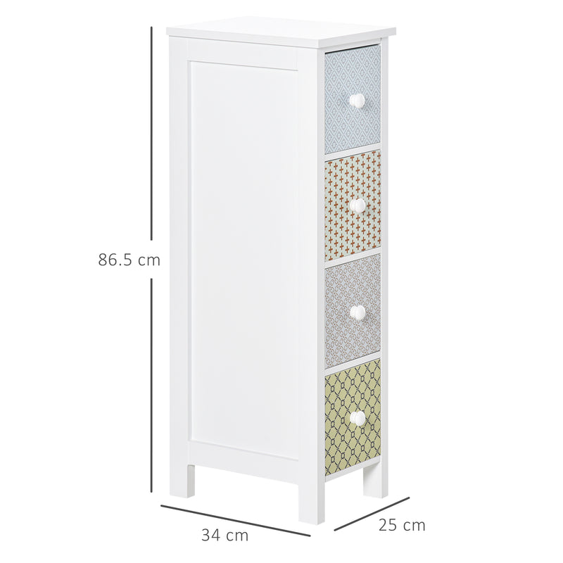 Slim 4-drawer chest – image 3