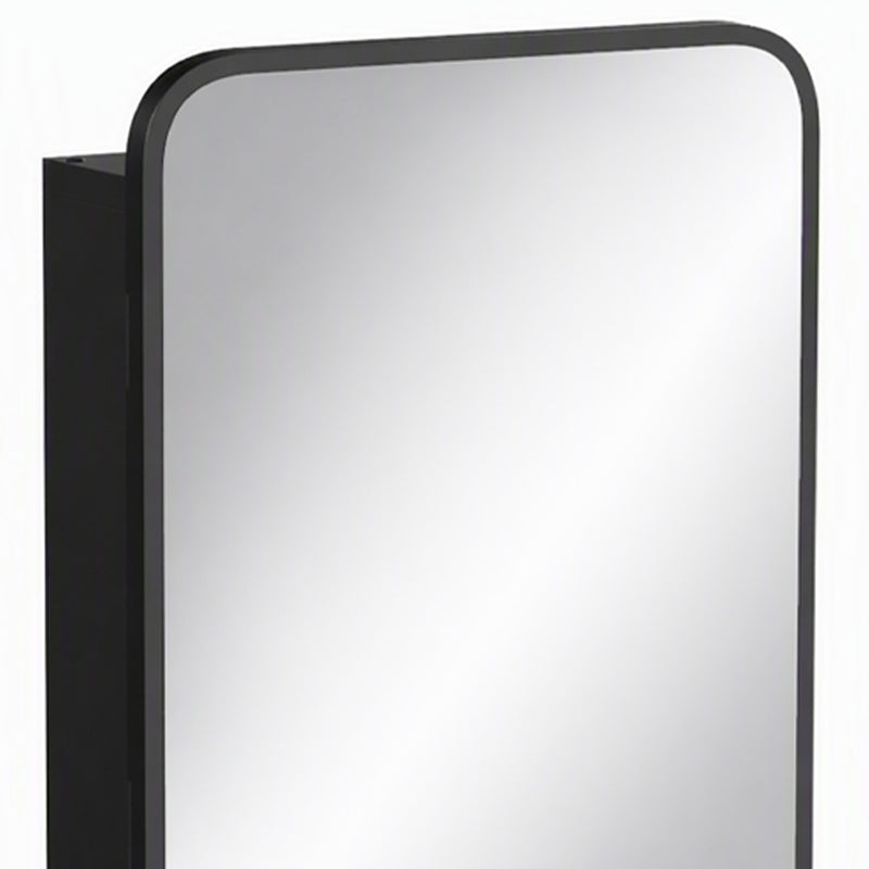 Black compact mirror cabinet – image 10