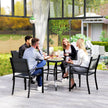 Slatted steel garden table – image 7