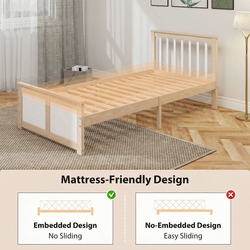 Single pine storage bed – image 7