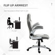 Racing gaming chair with flip-up arms – image 6