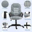 Faux leather office chair – grey – image 5