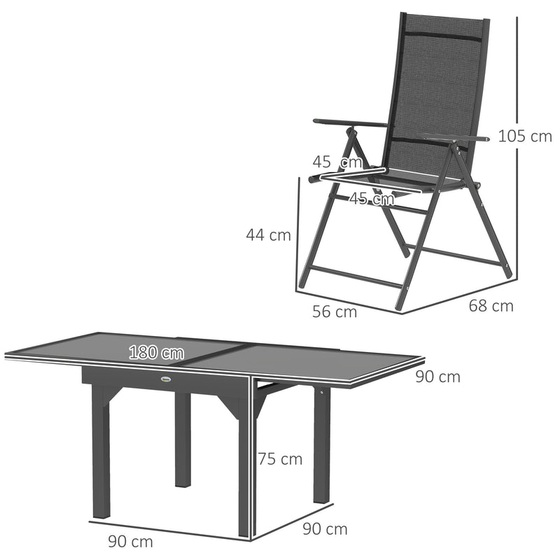 Extendable table dining set – image 3