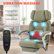 HOMCOM High Back Vibration Massage Office Chair Heated Reclining Computer Chair w/ Adjustable Height, Swivel Wheels – view 4