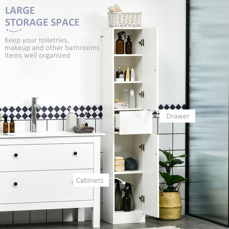 High gloss tall bathroom cabinet – image 4