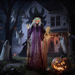 6ft Animated Witch with Glowing Eyes & Sound – image 2 of 9
