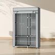 103 cm light grey fabric wardrobe – image 3