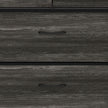 HOMCOM Rustic Chest of Four Fabric Drawers - Grey Wood Effect – view 10