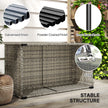 Dark grey rattan coffee table – image 6