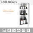 Stainless steel mirror cabinet – image 4