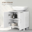 High gloss white under sink cabinet – image 5