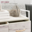 Black & natural 4-drawer fabric chest – image 5