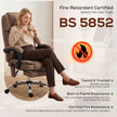 HOMCOM Office Chair with 6-Point Vibration Massage and Heat, Executive Computer Desk Chair with High Back, Reclining – view 9