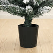 Set of 3 pre-lit snowy pencil trees, warm white – image 10
