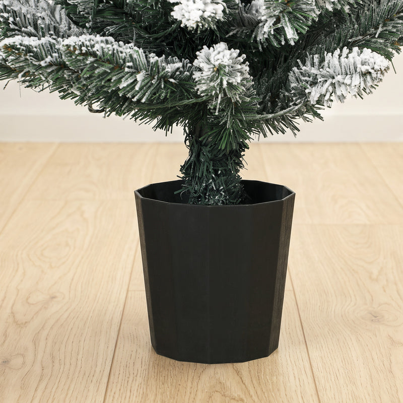 Set of 3 pre-lit snowy pencil trees, warm white – image 10