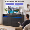 Black 9-drawer LED chest – image 7