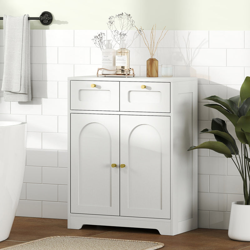 Bathroom floor cabinet with 2 drawers – image 10