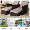 Rattan sun lounger set – image 6