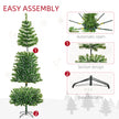 HOMCOM 7FT Indoor Christmas Tree Artificial Decoration Xmas Gift with Metal Stand Branch Tips – view 6