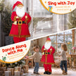 Sound and touch activation on the animated Santa