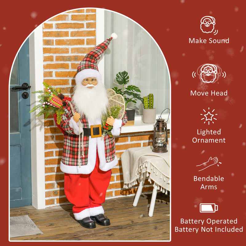 Animated Santa in a festive room