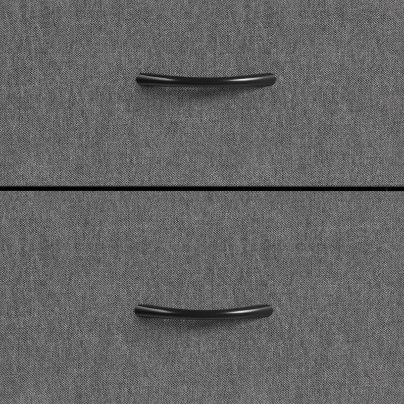 HOMCOM Chest of Drawers, Dresser with 4 Fabric Drawers, 4 Pockets, 2 Hooks and Steel Frame, Storage Unit, Grey – view 10