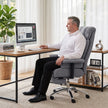 HOMCOM Big and Tall Office Chair, 250 kg Heavy Duty Executive Desk Chair with Adjustable Armrests and High Back, Dark – view 9
